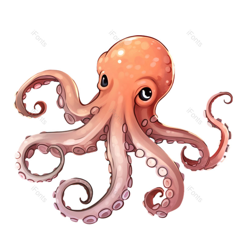 卡通图片,海洋元素,海洋生物PNG,动物免抠素材